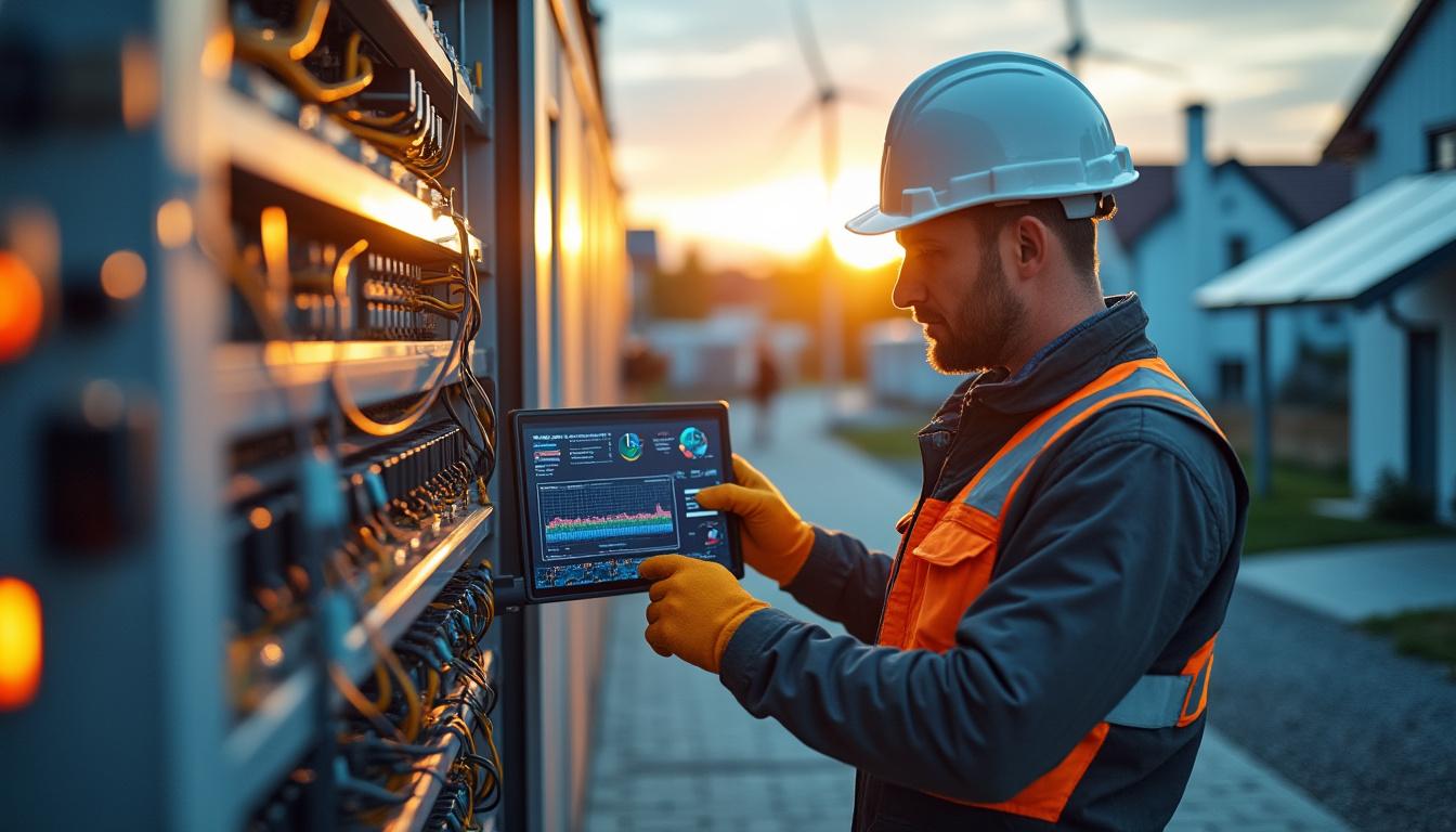 Illustration: Fonctionnement détaillé d’un réseau énergétique intelligent