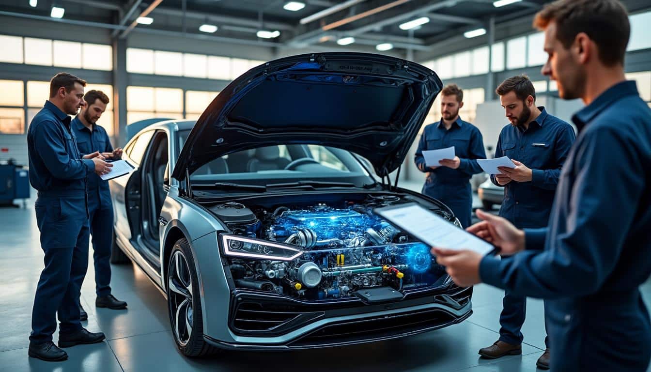 Illustration: Fonctionnement technique d’une voiture à hydrogène