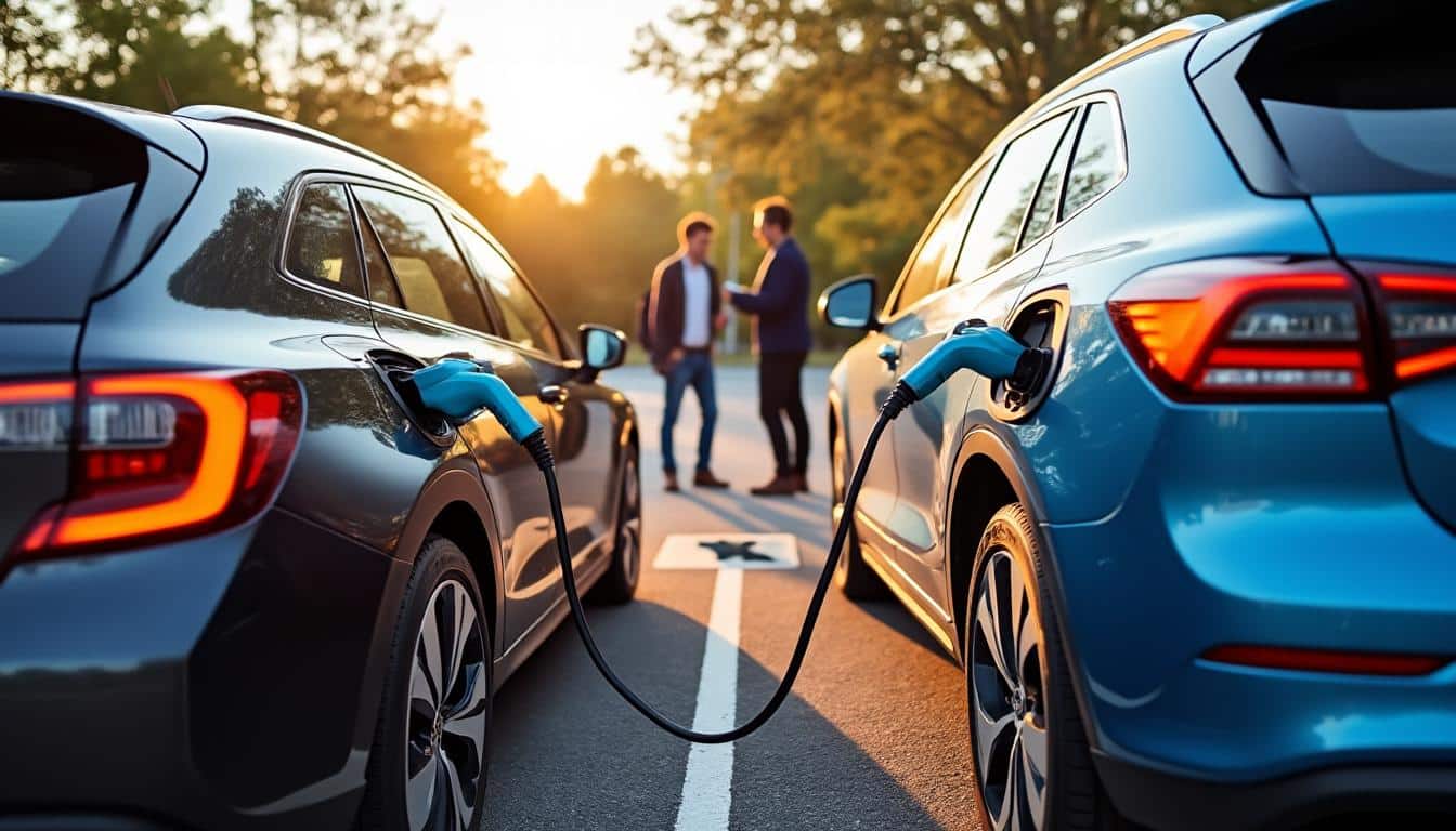 Illustration: Différences entre voiture à hydrogène et voiture électrique
