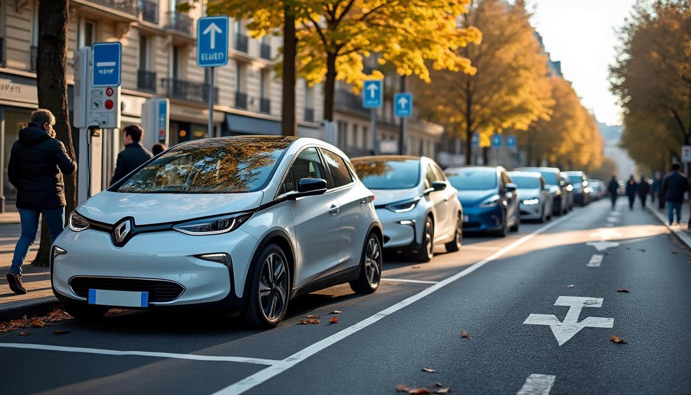 Illustration: Présentation du stationnement de véhicule électrique à Paris : contexte et enjeux