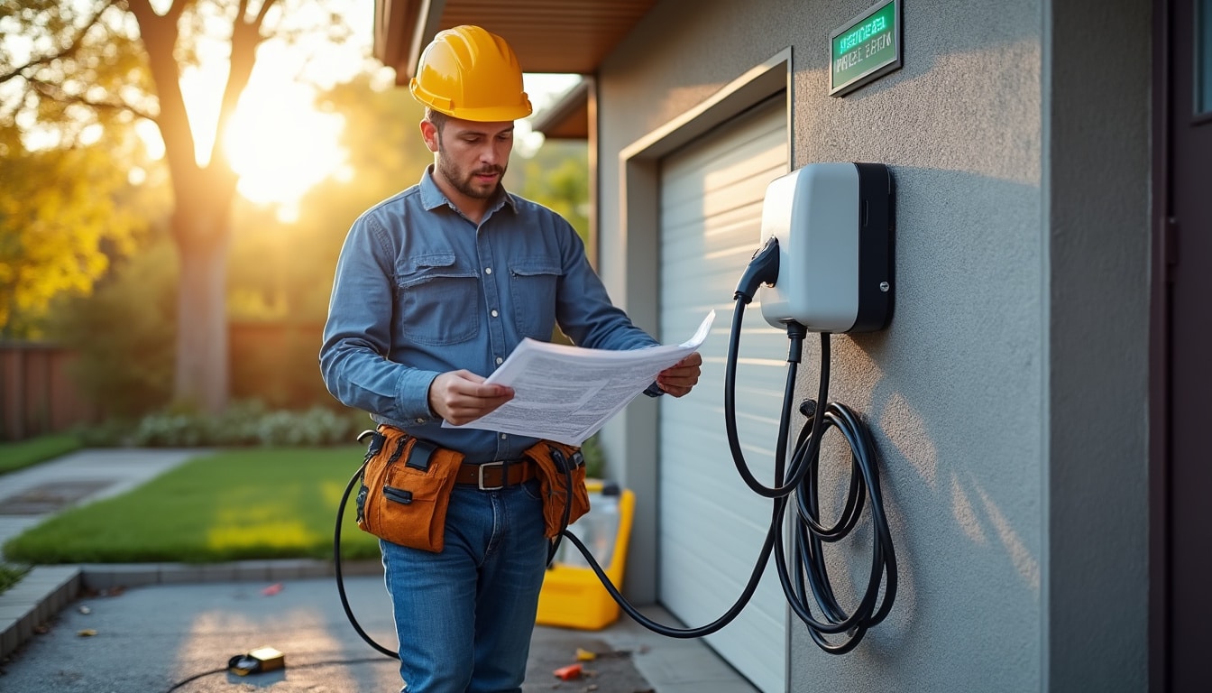 Illustration: Définition et importance de la norme d’installation d’une borne de recharge pour véhicule électrique