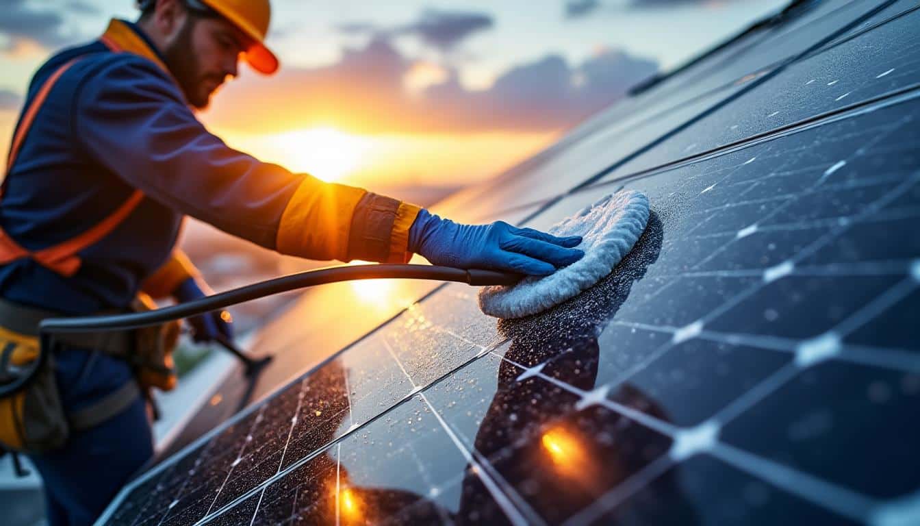 Illustration: Pourquoi nettoyer des panneaux solaires est essentiel pour votre production d'énergie ?