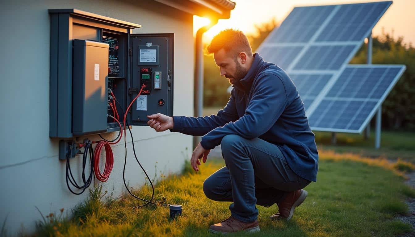 Illustration: Comprendre le fonctionnement d’une batterie adaptée à un panneau solaire de 3000 W