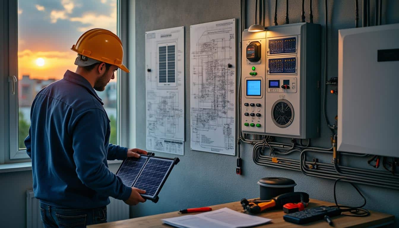 Illustration: Comment dimensionner la capacité d’une batterie pour panneau solaire de 6000 W ?