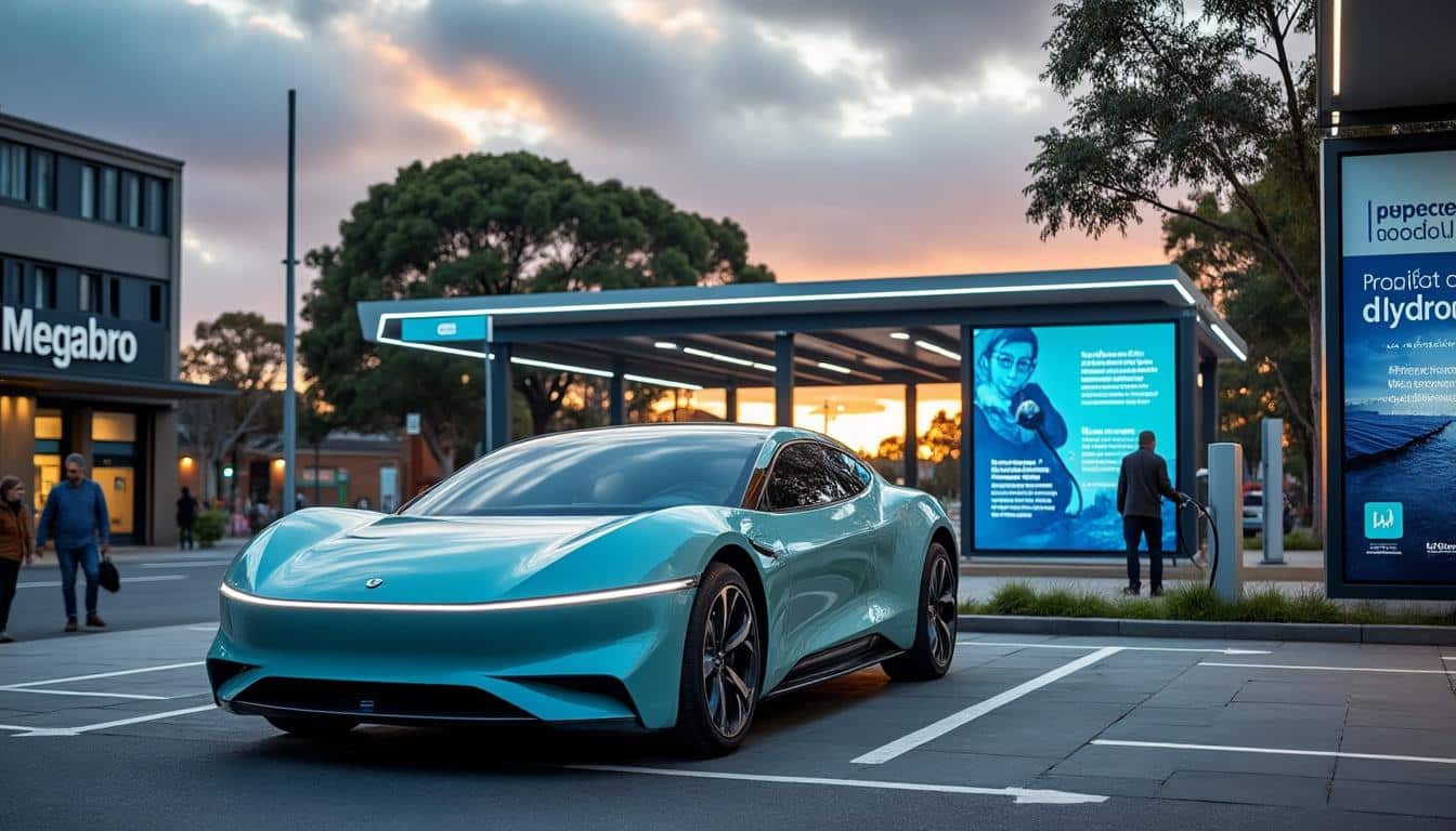 Illustration: Les avancées et projets phares de la voiture à hydrogène en Australie