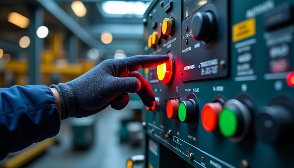 Automate usine pour arrêt d’urgence et maintenance sécurisée