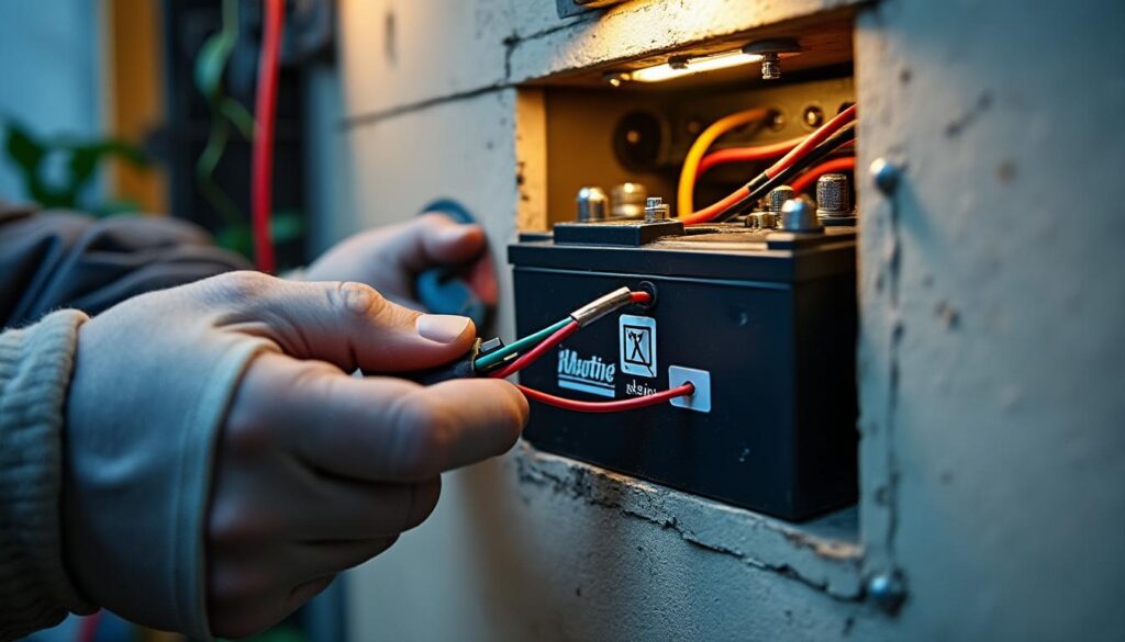 Remplacement sécurisé d'une batterie domotique