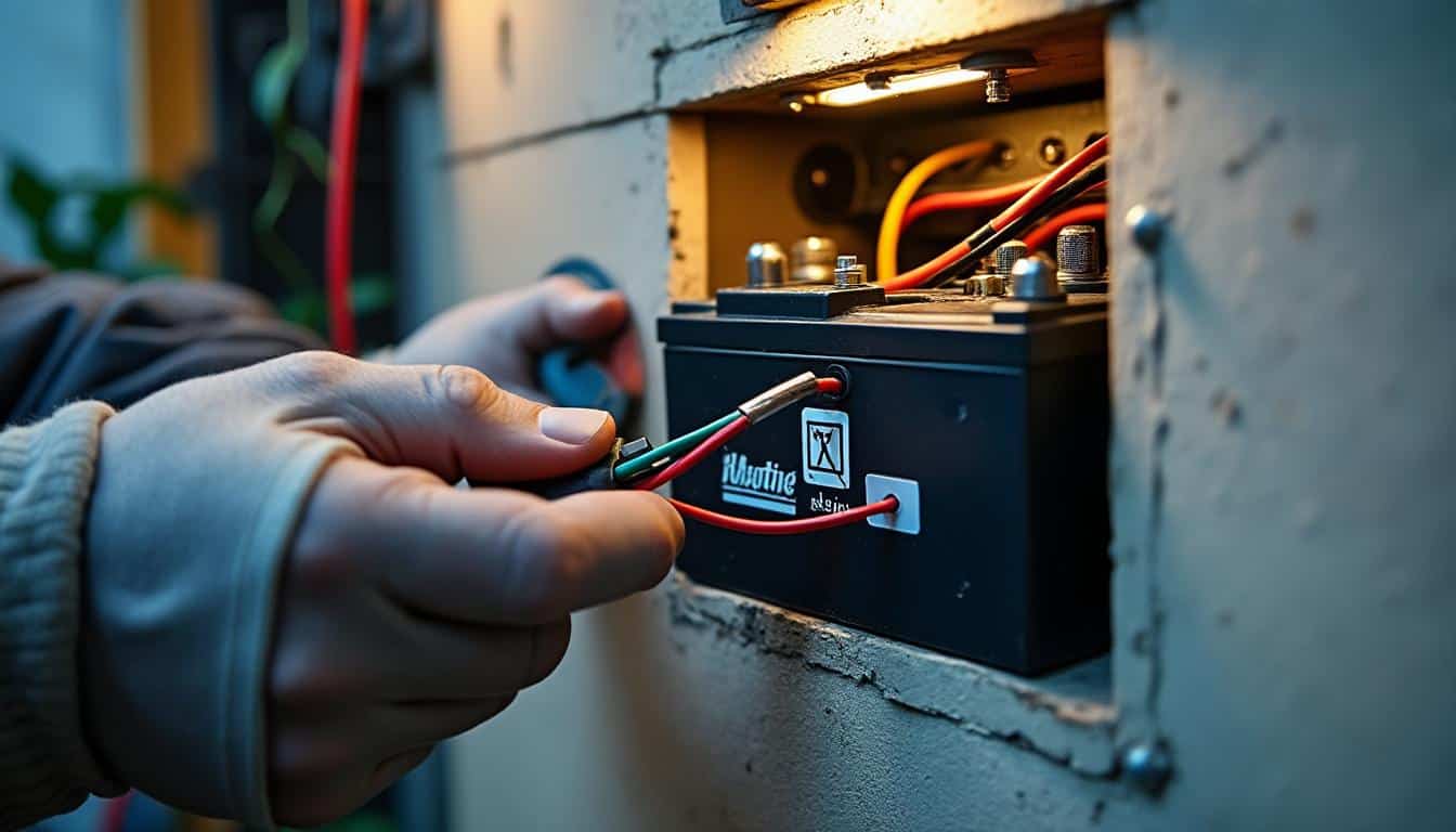 Remplacement sécurisé d'une batterie domotique