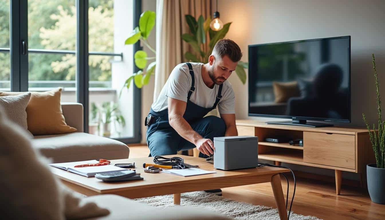 Installer une batterie domotique dans le salon