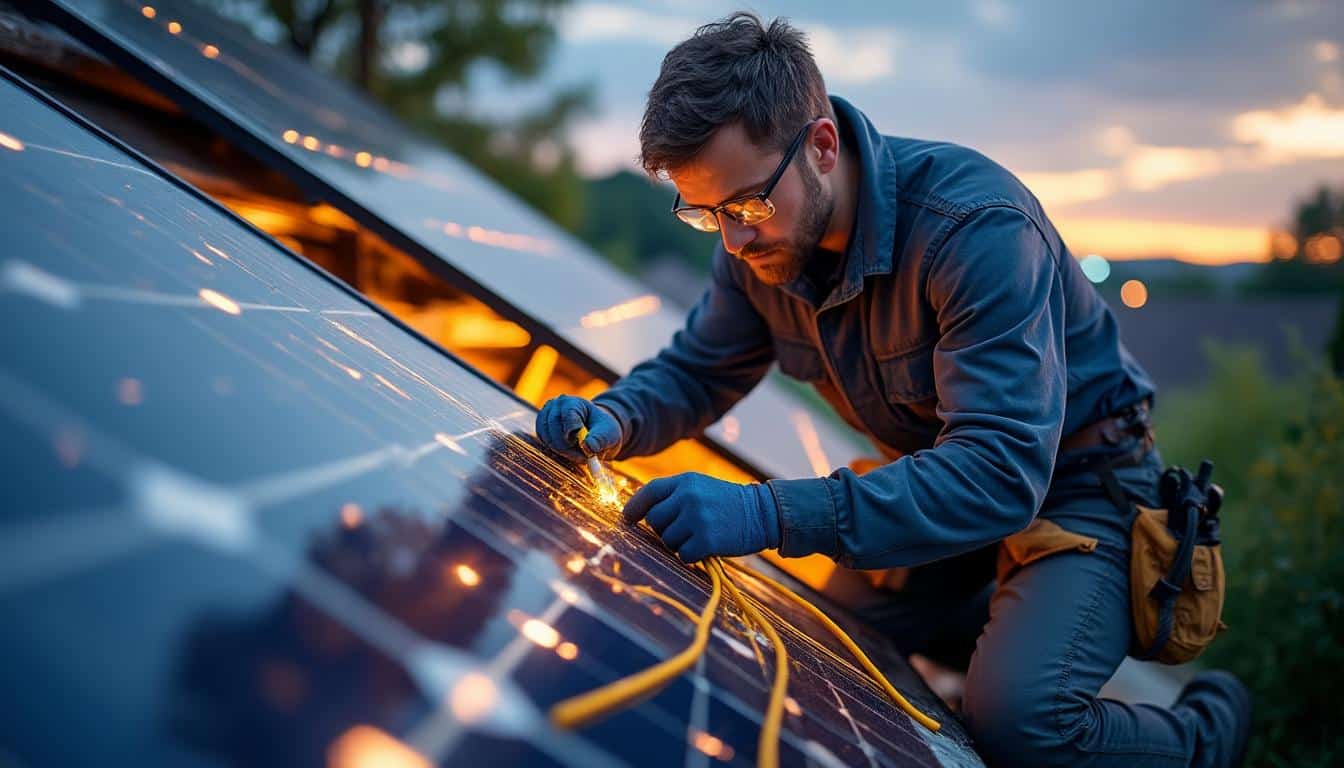 Illustration: Comprendre le rôle essentiel du branchement dans une installation solaire