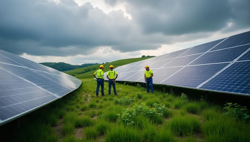 Combien rapporte un hectare de panneaux solaires : guide complet 2024