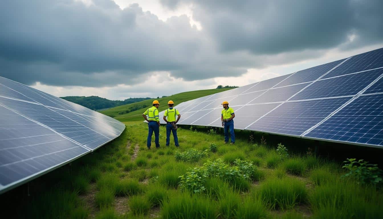 Combien rapporte un hectare de panneaux solaires : guide complet 2024