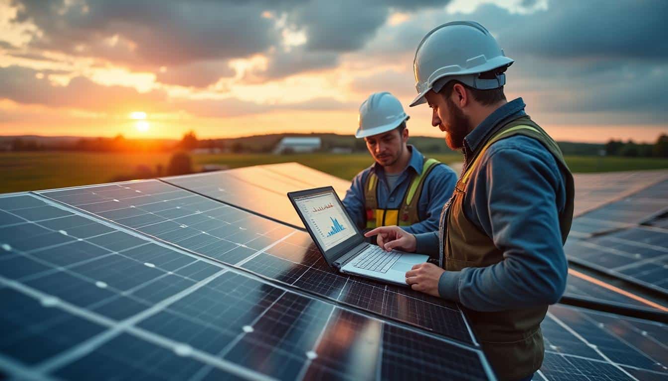 Illustration: Quel revenu peut-on espérer avec 1000 m2 de panneaux solaires installés ?