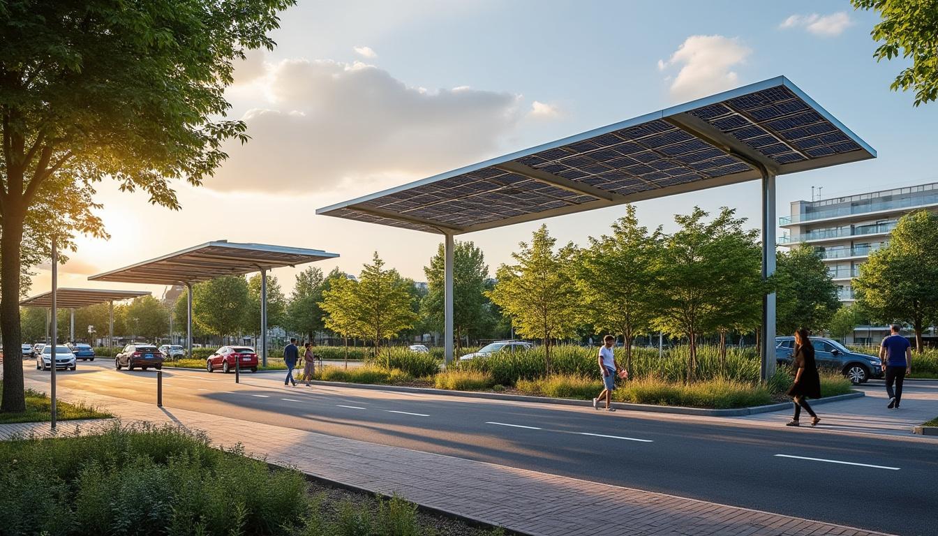 Illustration: Les différents types d’ombrières photovoltaïques et leurs usages pratiques