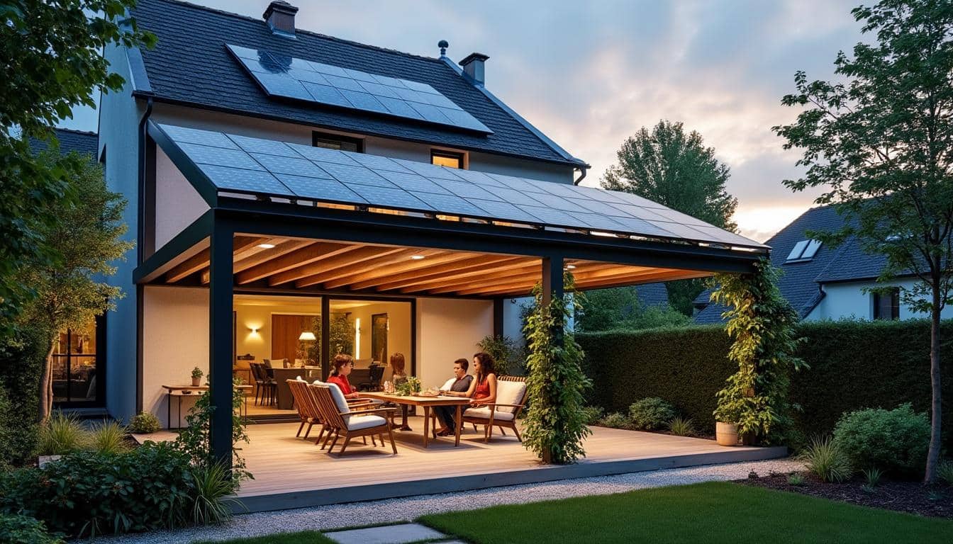 Illustration: Comprendre la pergola avec panneaux photovoltaïques : définition et principes essentiels