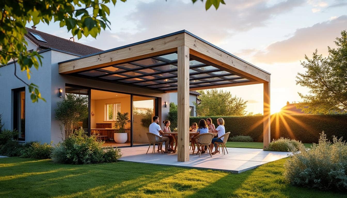 Illustration: Comment fonctionne une pergola intégrant des panneaux solaires ?