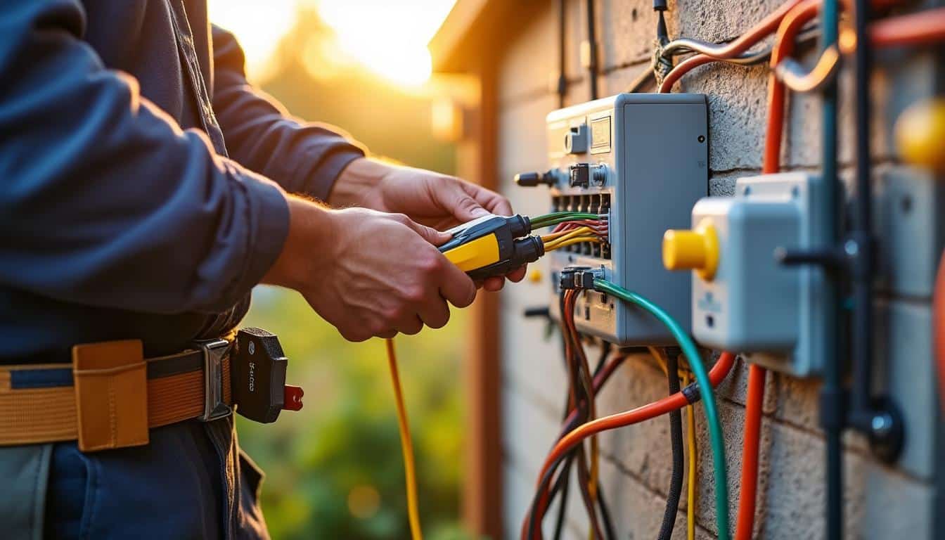 Illustration: Les composants incontournables du schéma de raccordement pour panneaux solaires