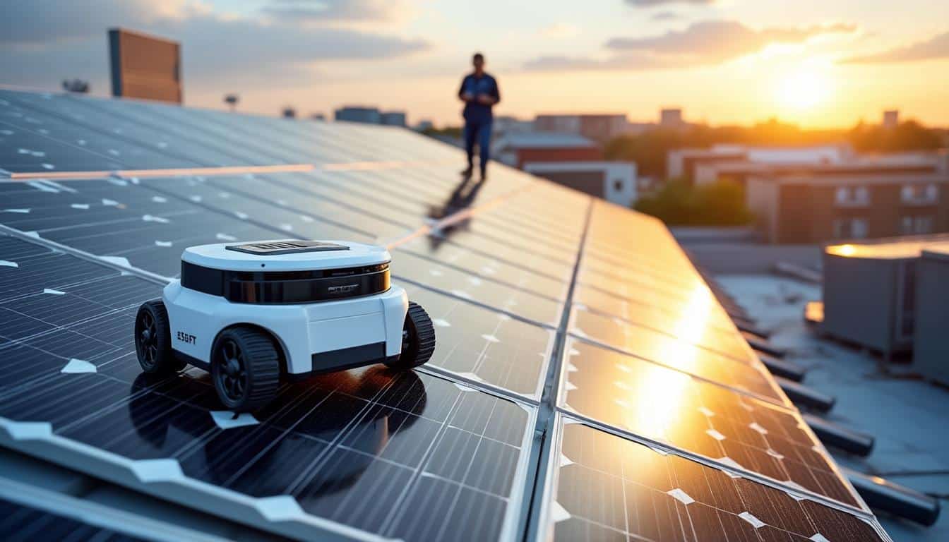 Illustration: Comprendre le robot de nettoyage des panneaux solaires : définition et fonctionnement