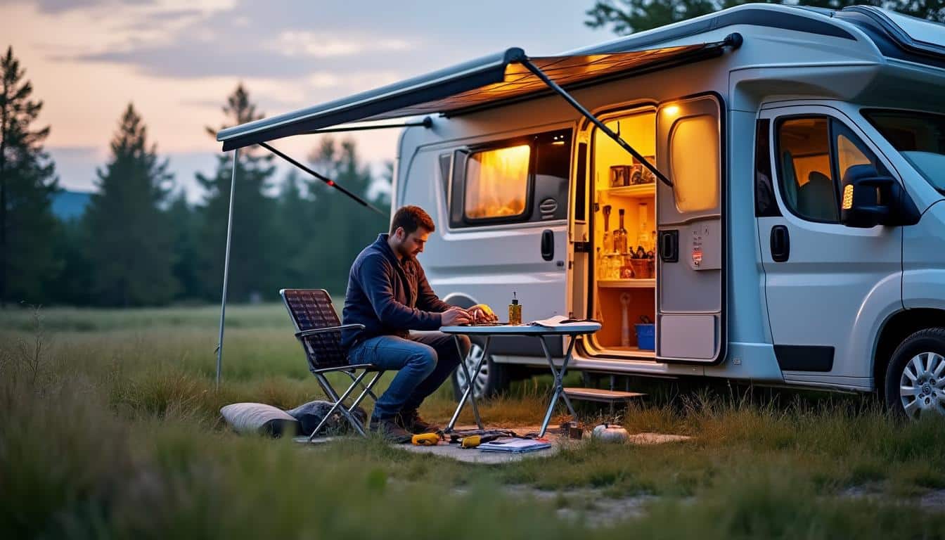 Illustration: Comprendre l’énergie photovoltaïque pour un camping-car autonome