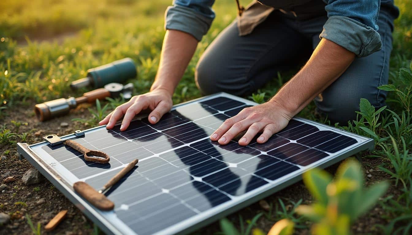 Fabriquer un support pour panneau solaire au sol : guide complet