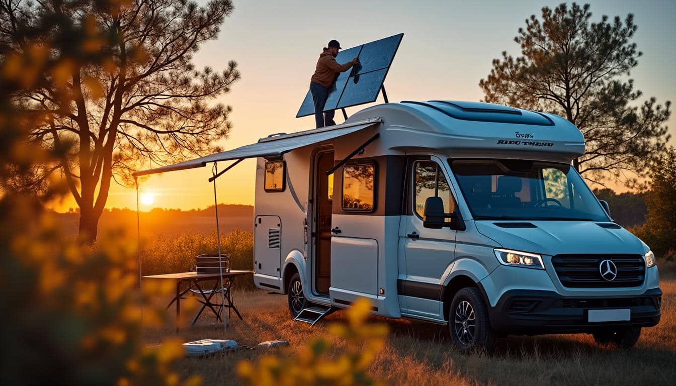 Illustration: Comprendre les panneaux solaires adaptés aux camping-cars et vans