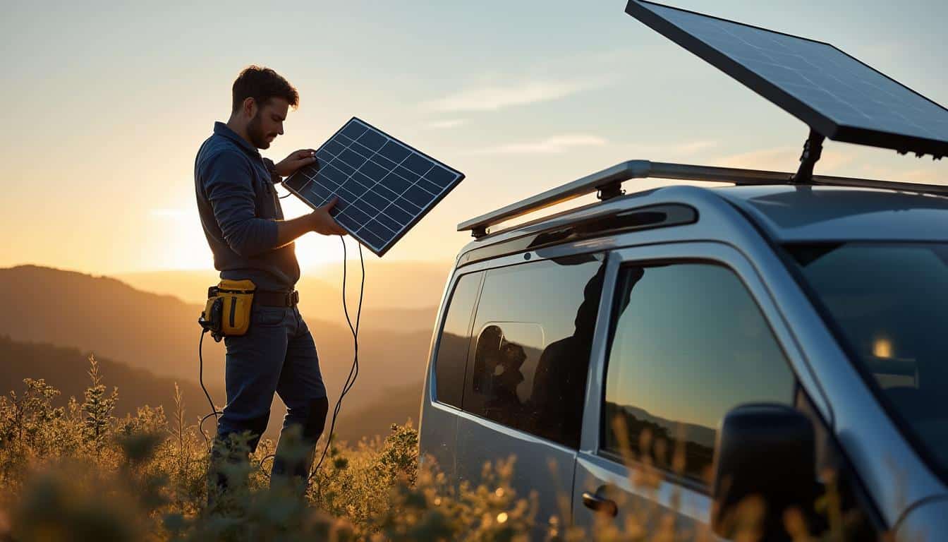 Illustration: Comprendre les bases d’un panneau solaire pour véhicule de camping