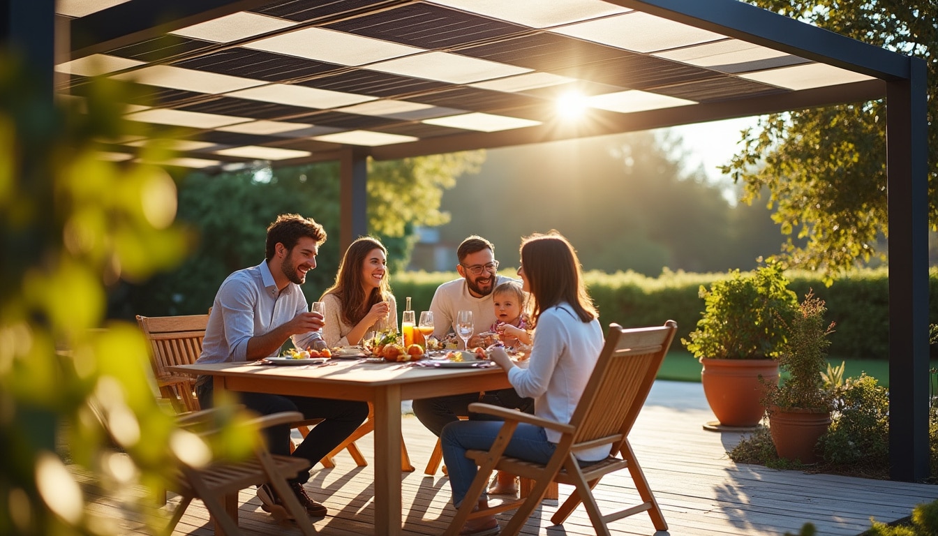Panneau solaire sur pergola : alliez énergie verte et confort extérieur