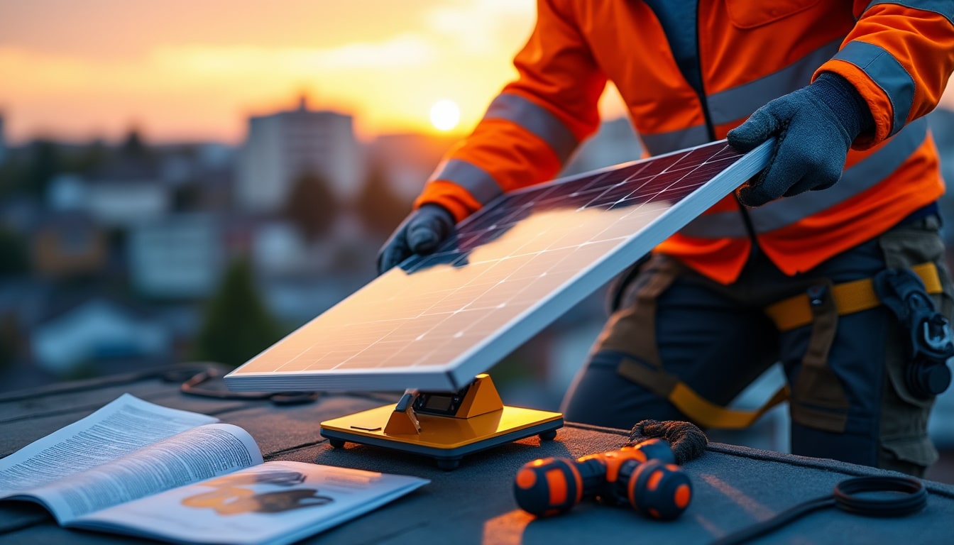 Illustration: Comprendre le poids lié aux panneaux photovoltaïques et à leur installation