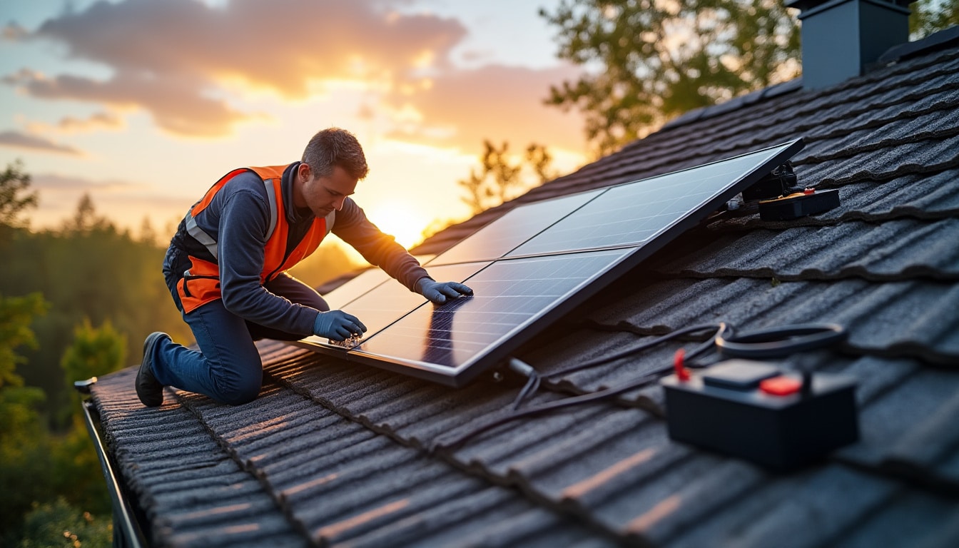 Schéma d’installation de panneau solaire avec batterie : guide complet