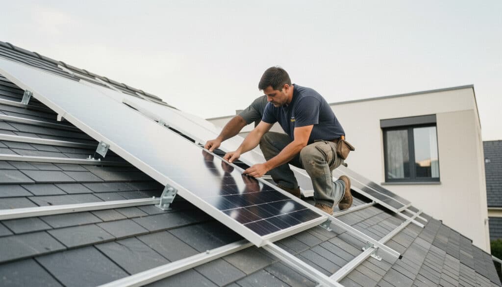 Fixer des panneaux solaires sur une toiture en ardoise