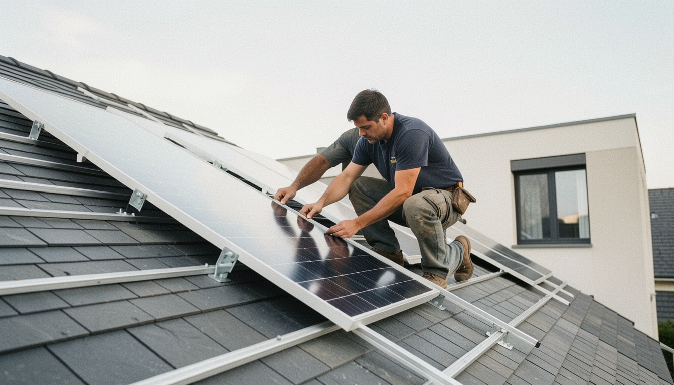 Fixer des panneaux solaires sur une toiture en ardoise