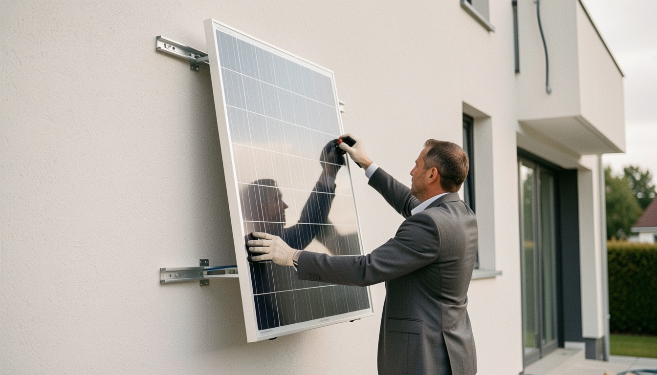 Panneau solaire sur mur vertical : pose, atouts et choix