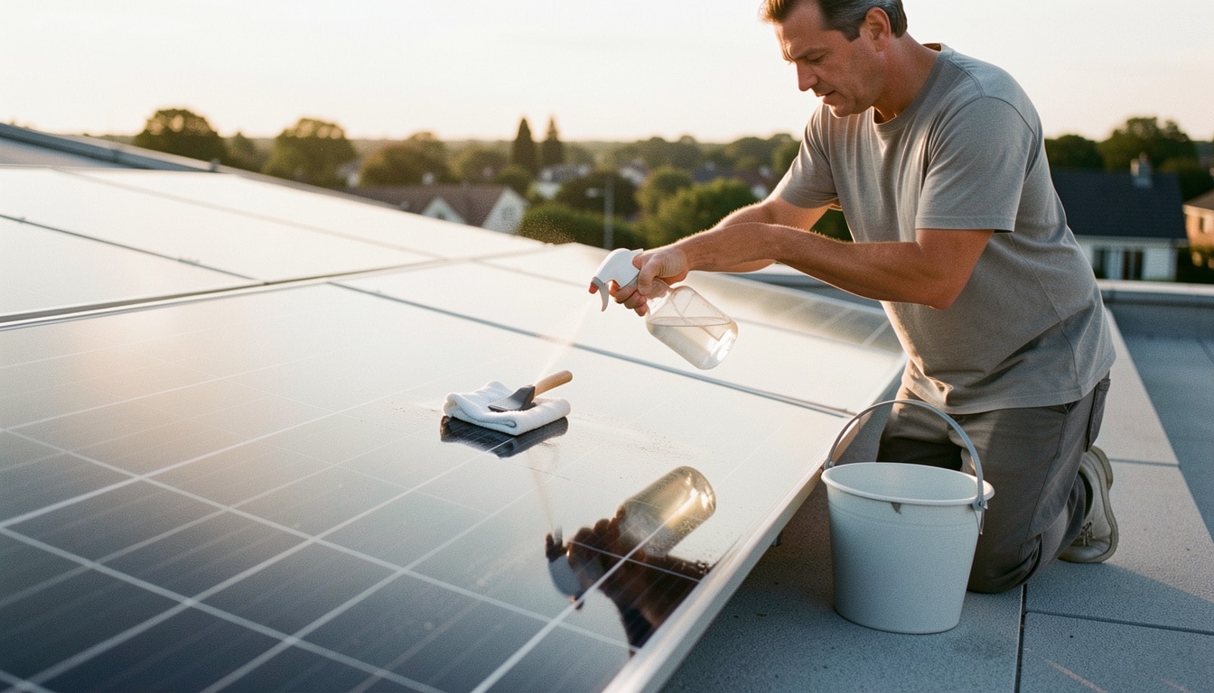 Nettoyer ses panneaux solaires au vinaigre sans risque