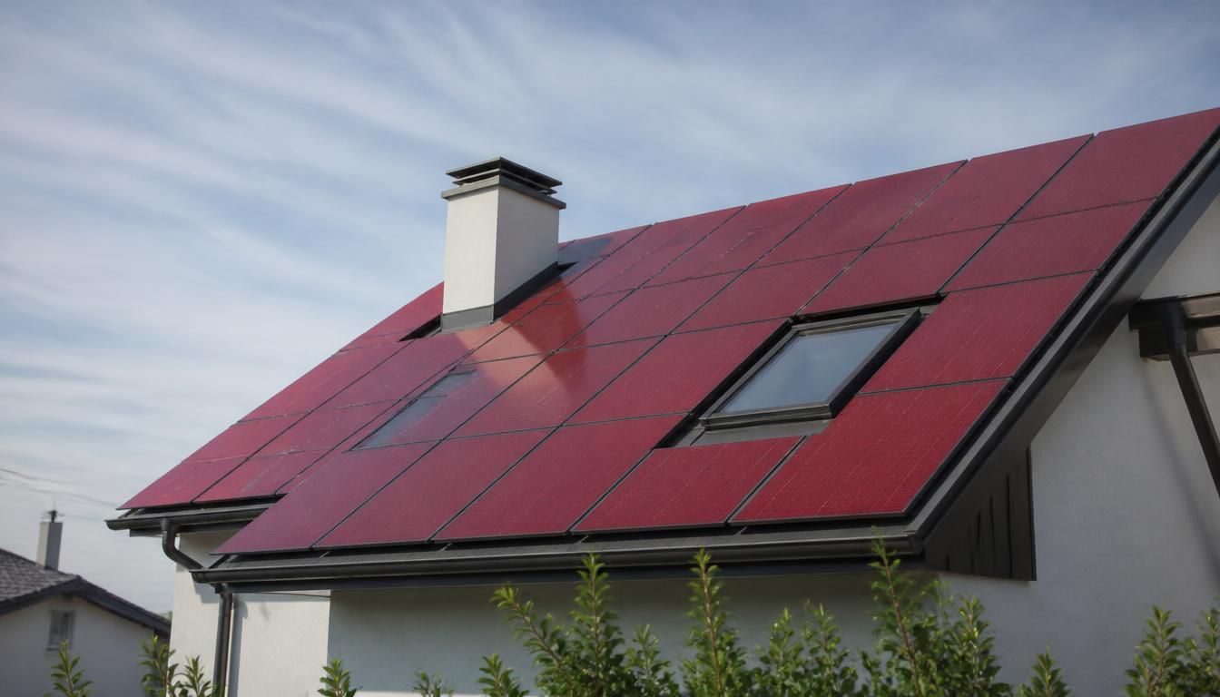 Panneaux solaires rouges : esthétique, pose et alertes